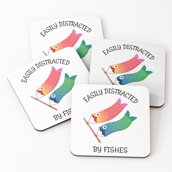 Item preview, Easily Distracted by Fishes Carp Streamers Koinobori Funny designed and sold by HppyStrngHelthy.