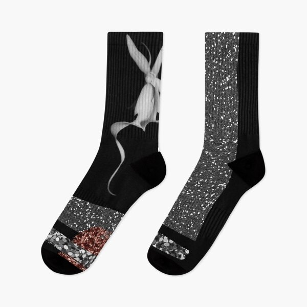 Item preview, Ghost orchid-Black- Glitter-Dendrophylax lindenii designed and sold by Rawan Hussien.