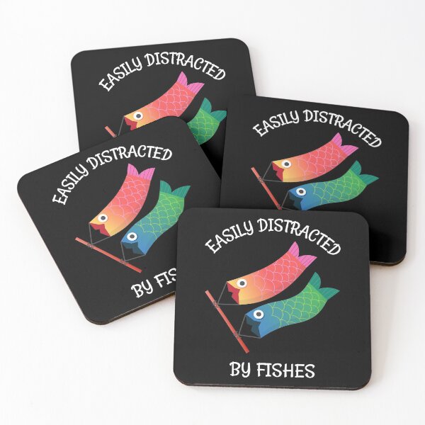 Item preview, Easily Distracted by Fishes Carp Streamers Koinobori Funny designed and sold by HppyStrngHelthy.