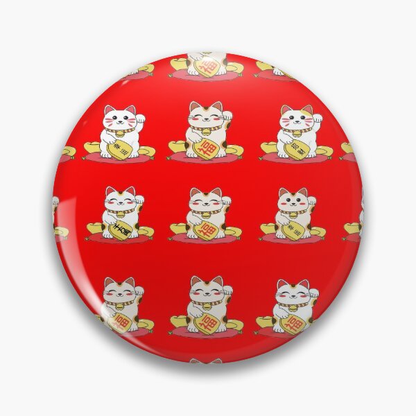 Item preview, Kawaii Maneki Neko Pattern designed and sold by YueHeng Creates ⭐⭐⭐⭐⭐.