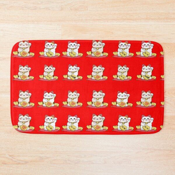 Item preview, Kawaii Maneki Neko Pattern designed and sold by YueHeng Creates ⭐⭐⭐⭐⭐.