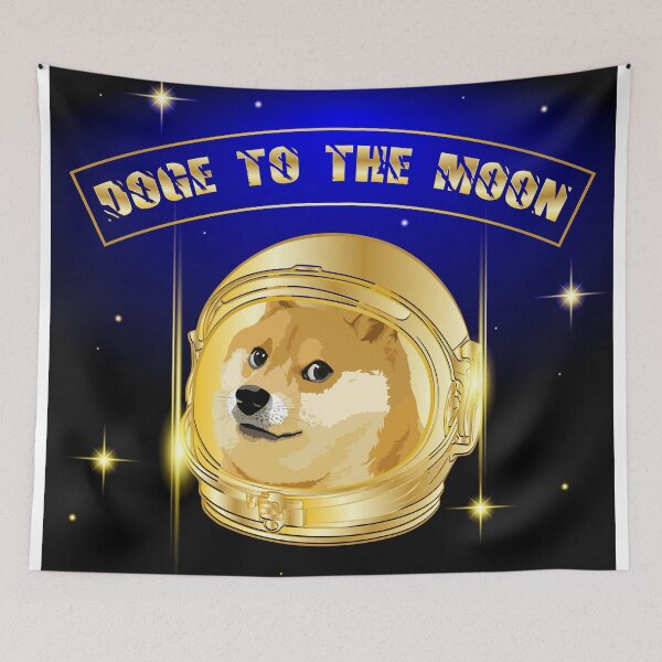 Item preview, Dogecoin to the moon designed and sold by ZieProject.
