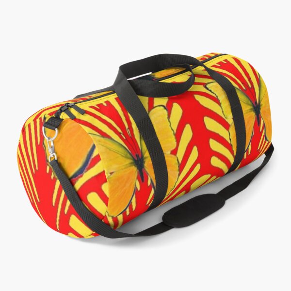 Item preview, RED-GOLDEN ART DECO ABSTRACT PATTERN BUTTERFLIES ART designed and sold by sharlesart.