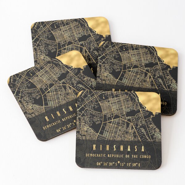 Item preview, KINSHASA MAP CONGO designed and sold by hatimelhag.