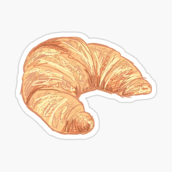 “Croissant” Sticker for Sale by stefdonyx | Redbubble