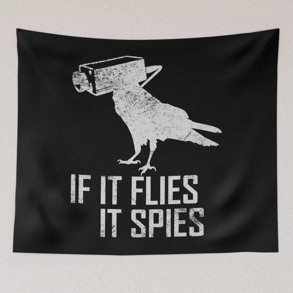 Item preview, If It Flies It Spies tee Conspiracy Theory Birds Aren’t Real  designed and sold by mathayusa.