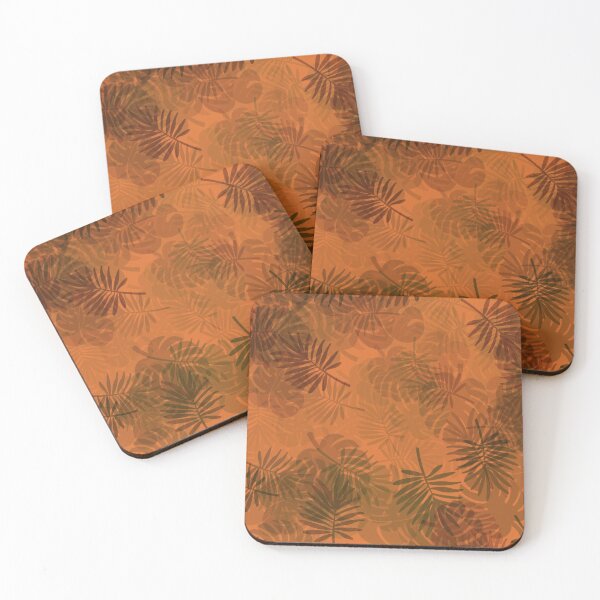 Item preview, Tropical Leaves (Orange) designed and sold by LexIllustration.