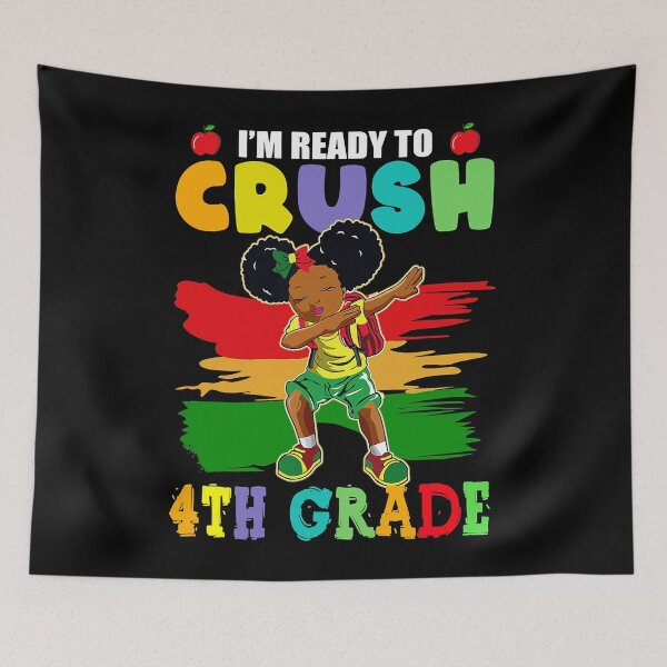 Item preview, I'm Ready To Crush 4th Grade Cute Dabbing Black Girl Funny  designed and sold by mathayusa.