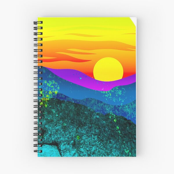 Item preview, Vintage Sunset Mountain Range Landscape designed and sold by Designs By YL.