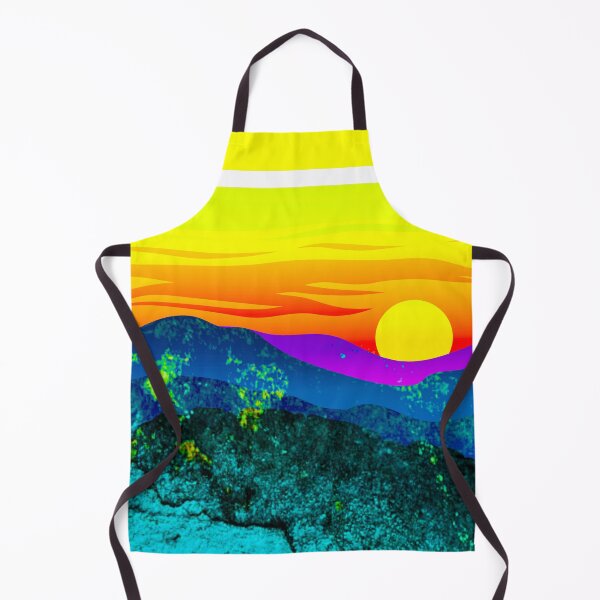 Item preview, Vintage Sunset Mountain Range Landscape designed and sold by Designs By YL.