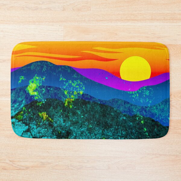 Item preview, Vintage Sunset Mountain Range Landscape designed and sold by Designs By YL.