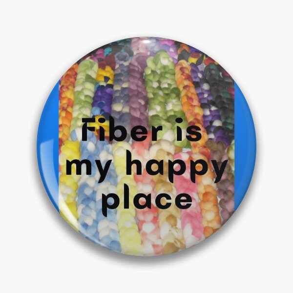 Item preview, Fiber is my happy place wool roving fiber braid and art batt designed and sold by rhodabear.