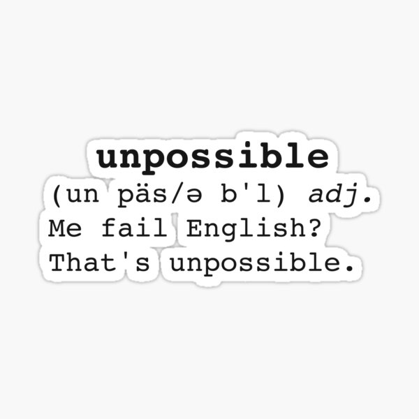 Vista previa del artículo con la obra «Imposible», diseñado y vendido por PerfectDisguise.
