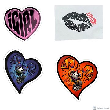 Downtown Girl Sticker pack Sticker for Sale by archangel444