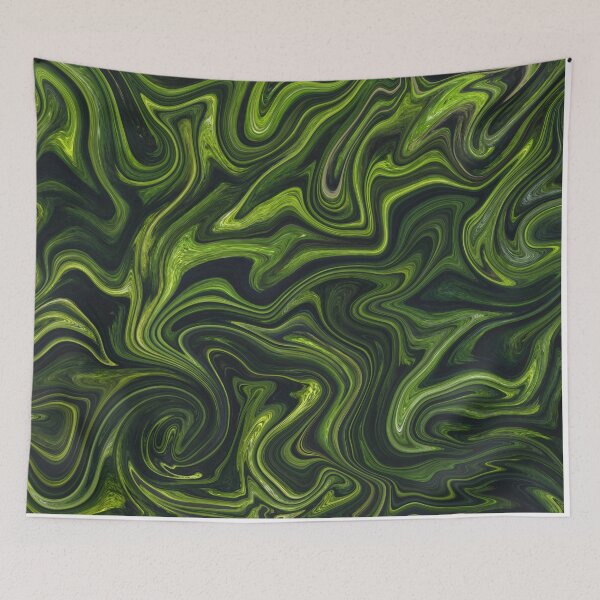 Aperçu de l'œuvre Palette verte peinture abstraite couleur étude série C-3 créée et vendue par ZekeArtPrints.