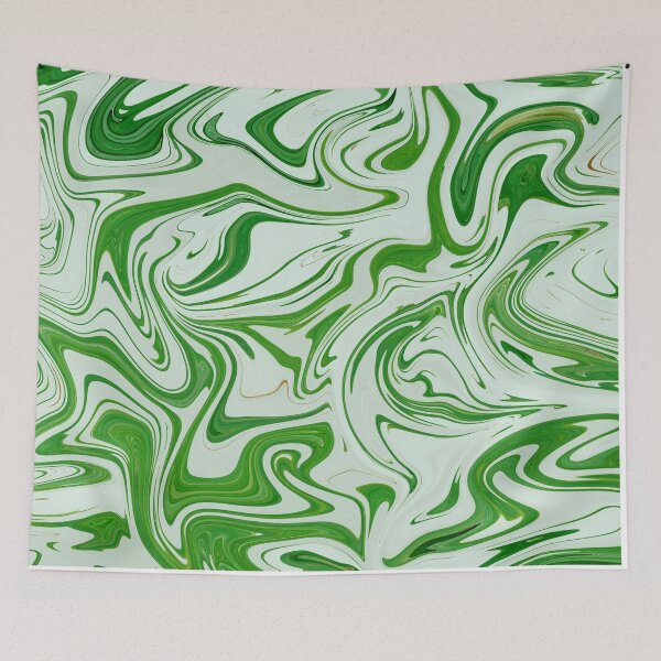 Item preview, Green Palette Abstract Painting Color Study Series C-7 designed and sold by ZekeArtPrints.