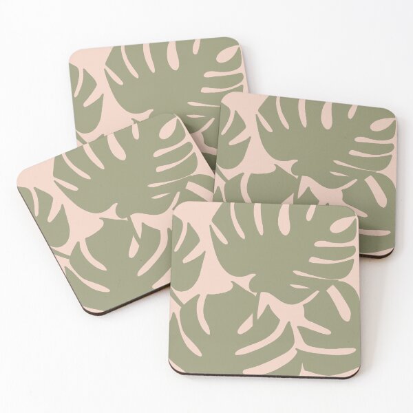 Item preview, Monstera Leaves Pink designed and sold by kbraelynn.