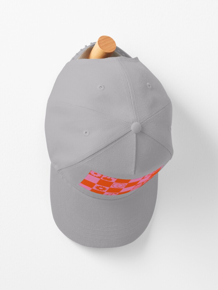 Imagen 2 de 7, Gorra con la obra CUADROS FELICES - rosa y naranja, diseñada y vendida por juliasantos5.