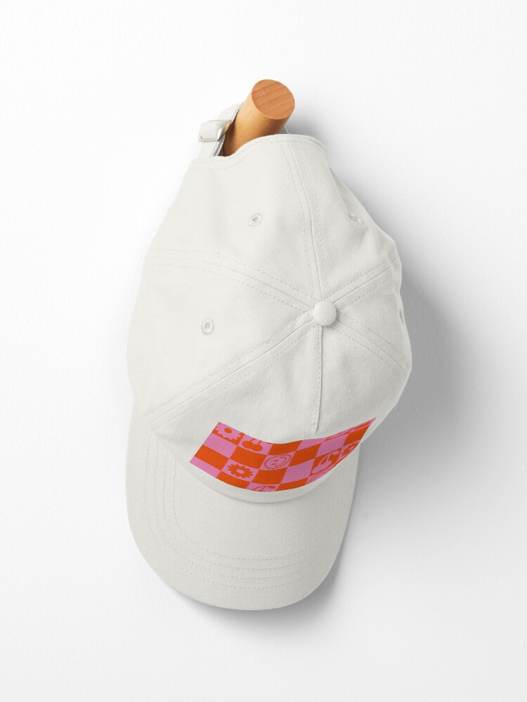 Imagen 2 de 7, Gorra con la obra CUADROS FELICES - rosa y naranja, diseñada y vendida por juliasantos5.