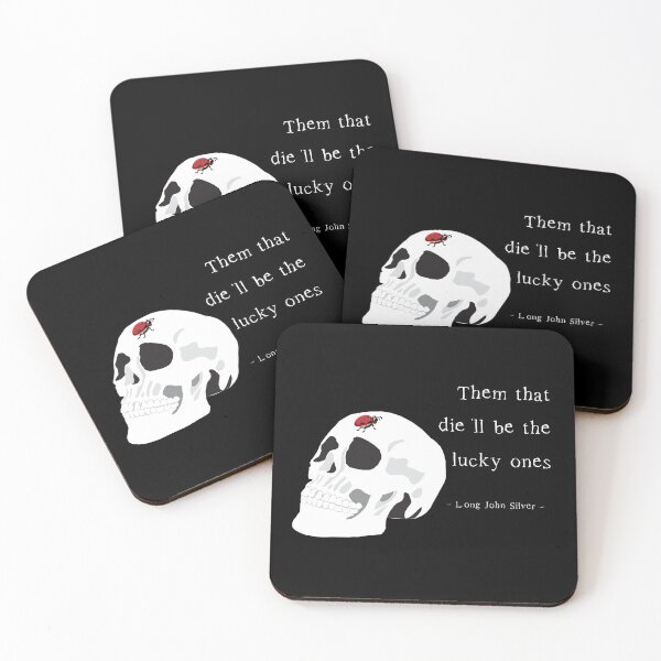 Item preview, Them That Die - Treasure Island Quote with Skull designed and sold by MissBennett.
