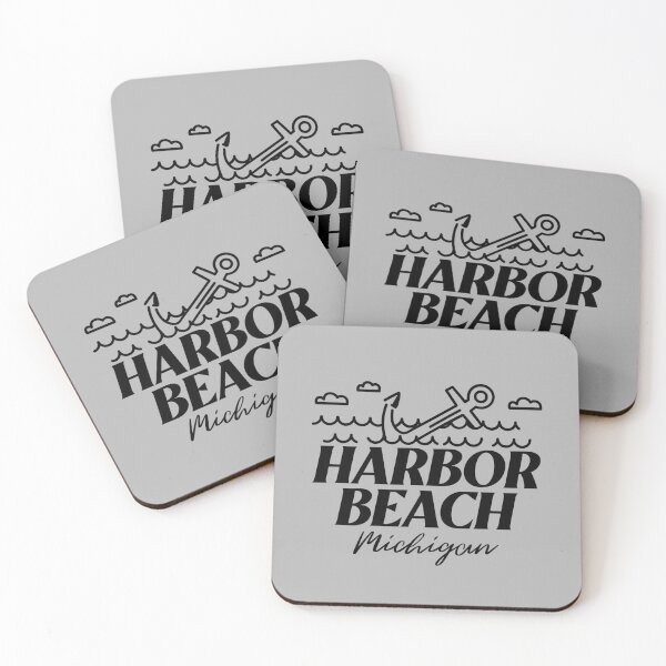 Item preview, Harbor Beach Michigan Boating Fishing Anchor Black Design designed and sold by Eleven-K.