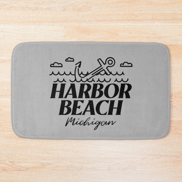 Item preview, Harbor Beach Michigan Boating Fishing Anchor Black Design designed and sold by Eleven-K.