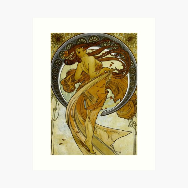 Aperçu de l'œuvre Alphonse Mucha - Danse,Nº, 02. créée et vendue par Vivanne-art.