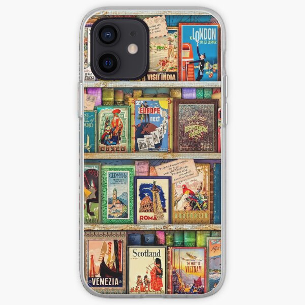 Travel Guide Book Shelf iPhone Soft Case