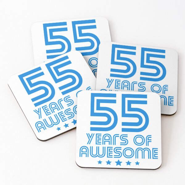 Item preview, 55th Birthday T-Shirt55 Years Of Awesome designed and sold by AgnesAnne.