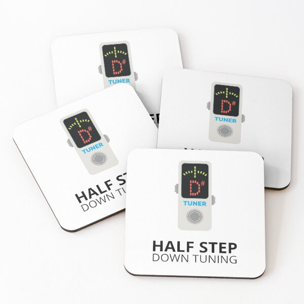 Item preview, Half Step Down Tuning Pedal Tuner Light Theme designed and sold by nightsworthy.