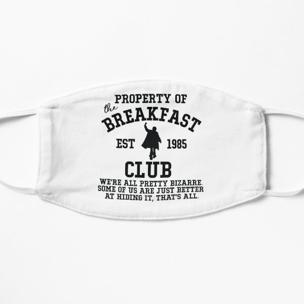 The Breakfast Club Property Of Breakfast Est 1985 Classic Flat Mask