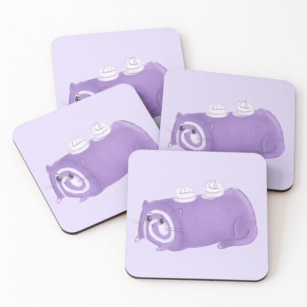 Item preview, Ube Roll Cat designed and sold by Sweets-trolley.