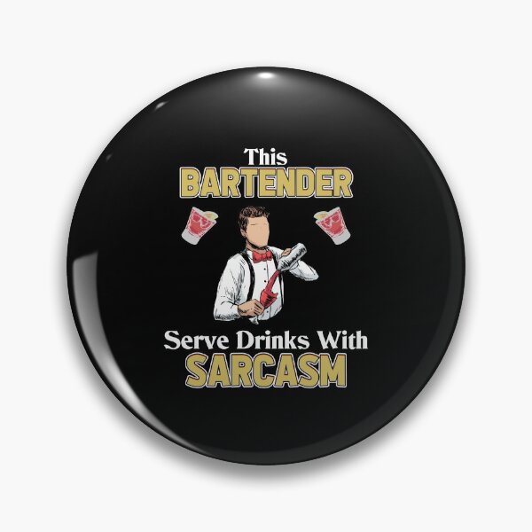 Item preview, This Bartender Serve Drinks With Sarcasm designed and sold by saulmedia.
