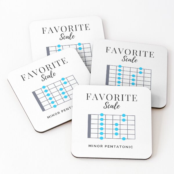 Item preview, Favorite Scale Minor Pentatonic Light Theme designed and sold by nightsworthy.
