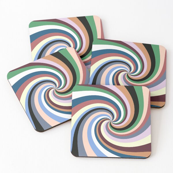 Item preview, Retro Rainbow Swirls 2 Boho designed and sold by MaryJaneRC.