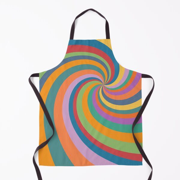 Item preview, Retro Rainbow Swirls 5 Boho designed and sold by MaryJaneRC.