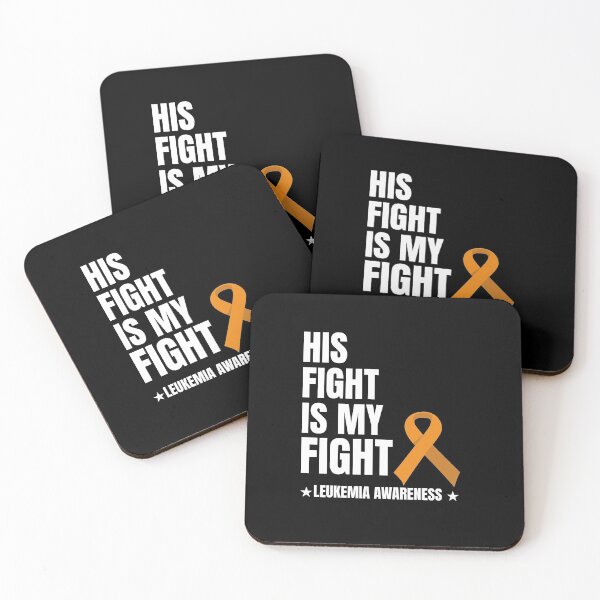 Item preview, his fight is my fight leukemia awareness designed and sold by Polla-Shirt.