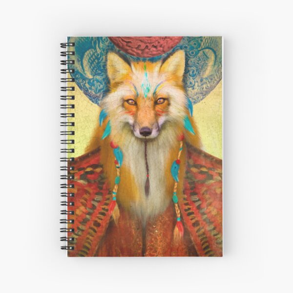 Wise Fox Spiral Notebook