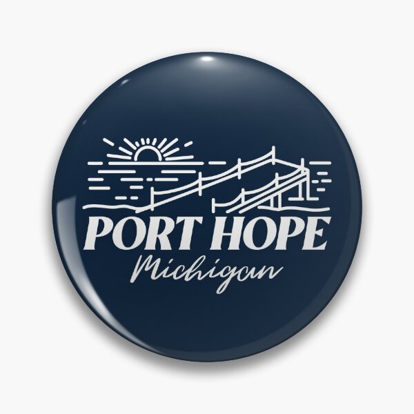 Item preview, Port Hope Michigan Sunrise Dock White Design designed and sold by Eleven-K.