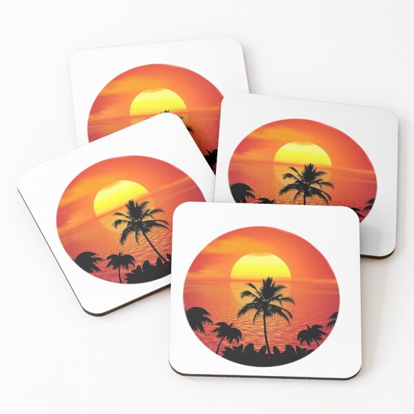 Item preview, Beach Sunset Coconut tree designed and sold by Colandia.