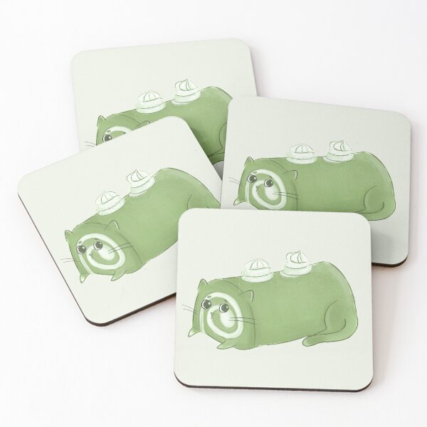 Item preview, Matcha Roll Cat designed and sold by Sweets-trolley.