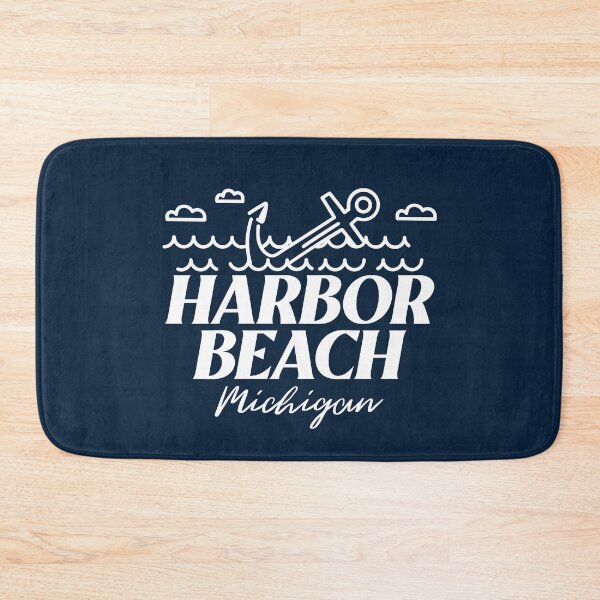 Item preview, Harbor Beach Michigan Boating Fishing Anchor White Design designed and sold by Eleven-K.