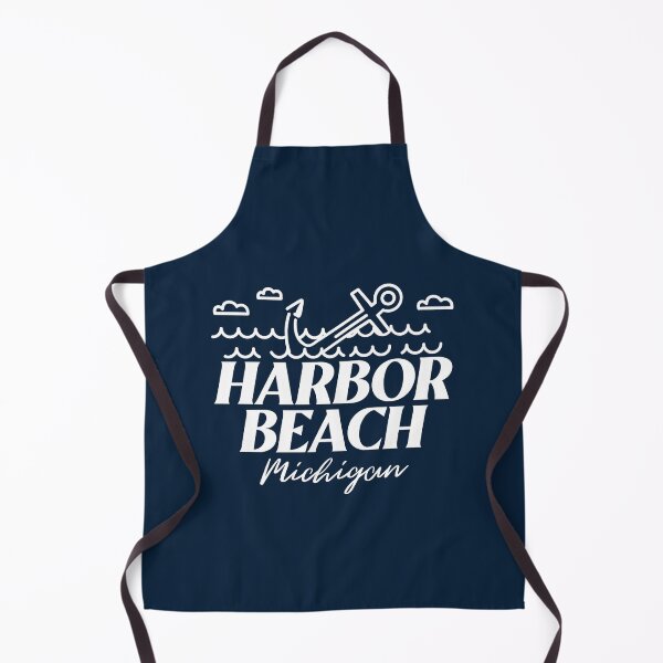 Item preview, Harbor Beach Michigan Boating Fishing Anchor White Design designed and sold by Eleven-K.
