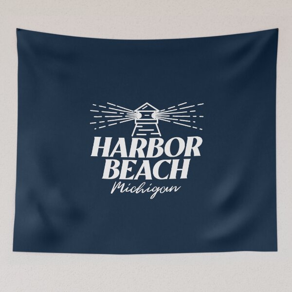 Item preview, Harbor Beach Michigan Lighthouse White Design designed and sold by Eleven-K.