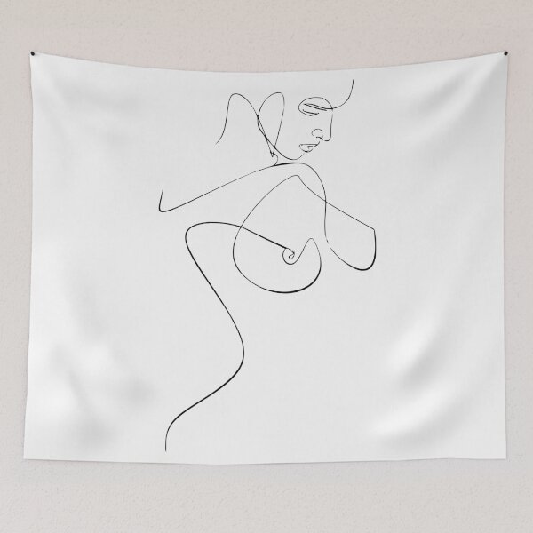 Item preview,  One line nude sketch designed and sold by Almusawwir.
