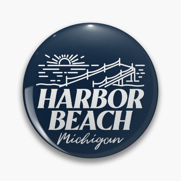 Item preview, Harbor Beach Michigan Sunrise Dock White Design designed and sold by Eleven-K.
