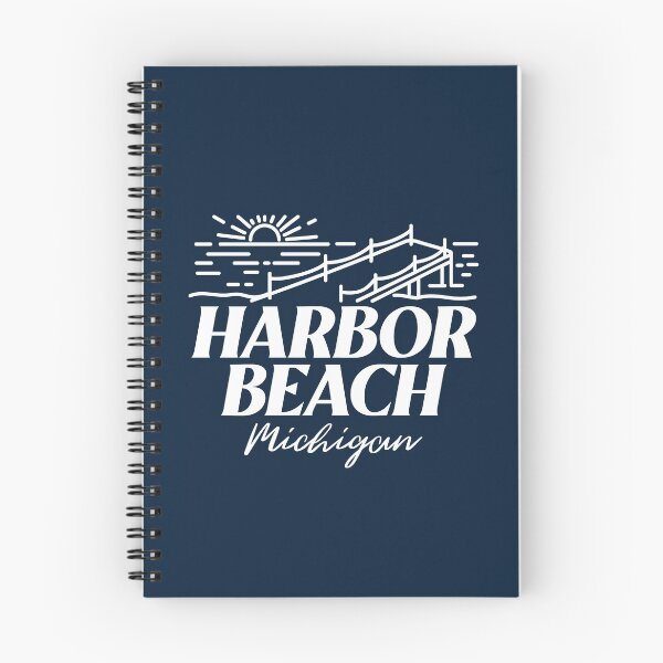 Item preview, Harbor Beach Michigan Sunrise Dock White Design designed and sold by Eleven-K.