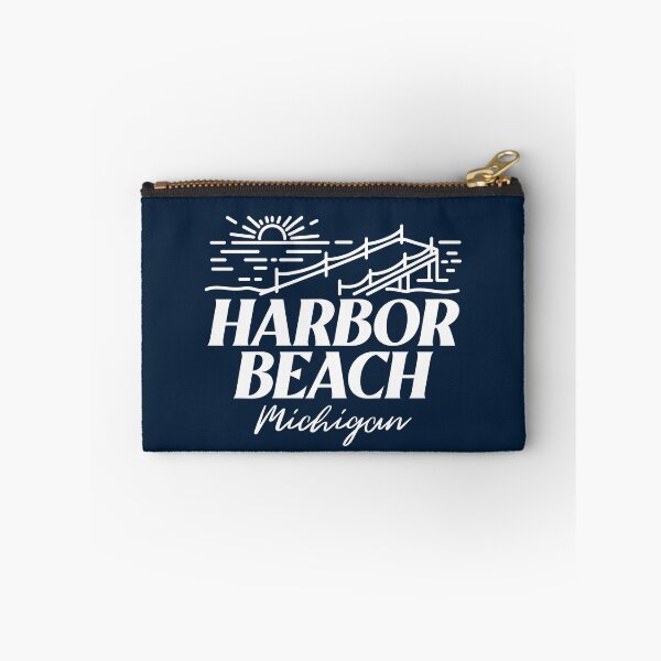 Item preview, Harbor Beach Michigan Sunrise Dock White Design designed and sold by Eleven-K.