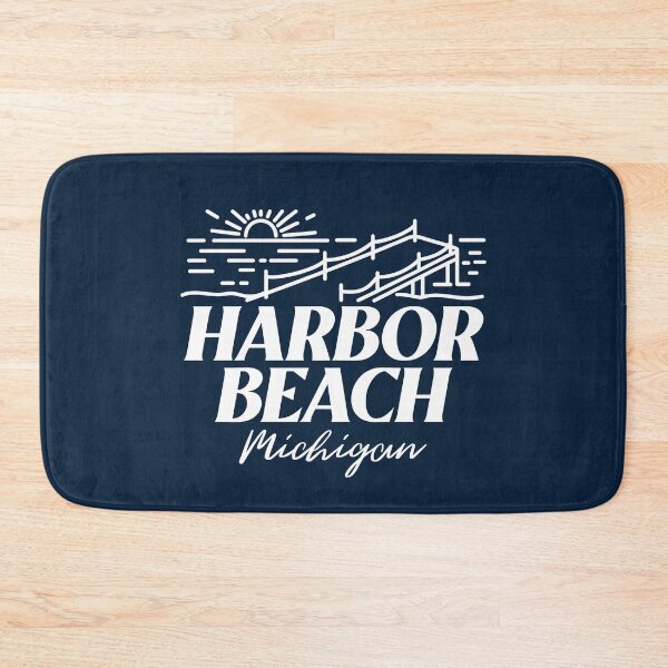 Item preview, Harbor Beach Michigan Sunrise Dock White Design designed and sold by Eleven-K.