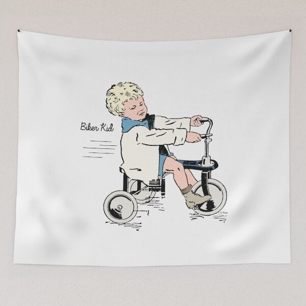 Item preview, Vintage 30s Tricycle Boy "colour" designed and sold by BrendanGraham.